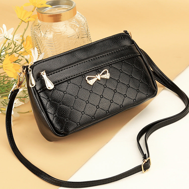 Night market stall small bag women 2023 new middle-aged women's mother bag large capacity on behalf of women's single shoulder Messenger bag 