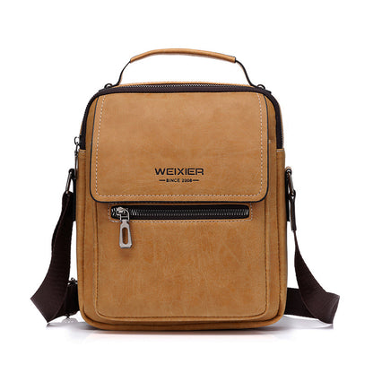 weixier men's oblique backpack fashion vertical handbag messenger bag shoulder bag men's satchel