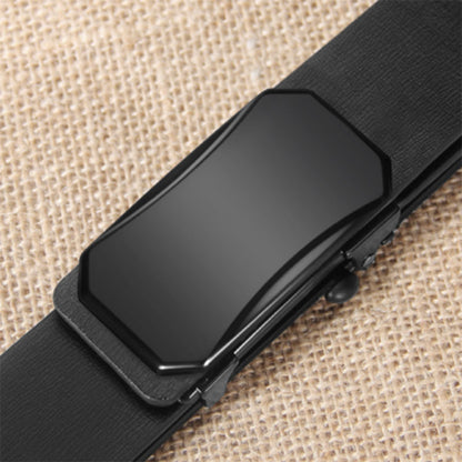 Factory direct sales toothless automatic buckle belt men's leather laser LOGO business leisure belt men's wholesale distribution 