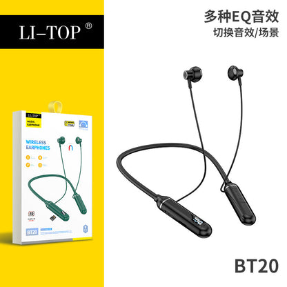 Rio Tinto BT20 သည် iPhone Android Bluetooth 5.2 လည်တိုင်ဆွဲထားသော ကြိုးမဲ့စတီရီယိုအပြေးအားကစားနားကြပ်အတွက် သင့်လျော်သည်။