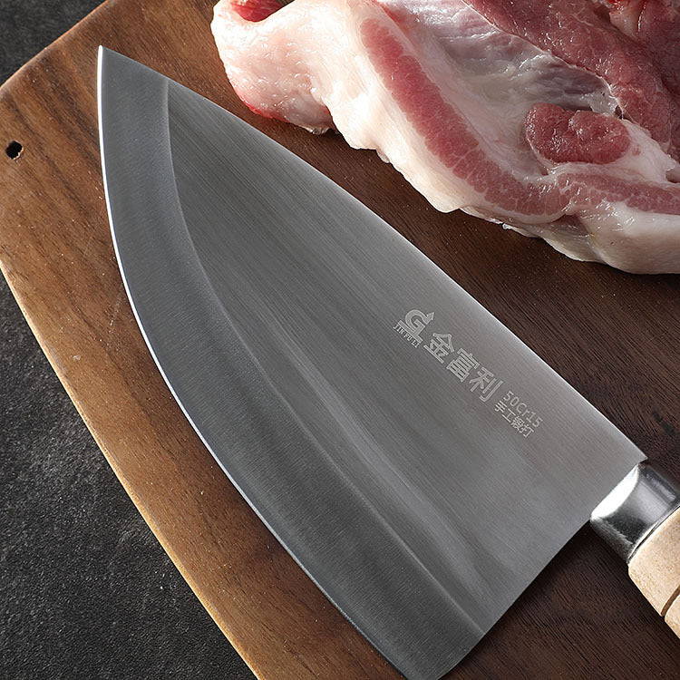 Forged kitchen dividing knife, stainless steel meat cutting knife, butcher knife, household meat cutting knife 