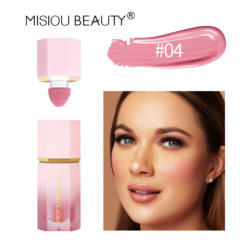 MISIOU BEAUTY နယ်စပ်ဖြတ်ကျော် အလှကုန် အရည် blush eye shadow contouring နေလောင်ခံ အမျိုးသမီး facial rouge watercolor မိတ်ကပ် 