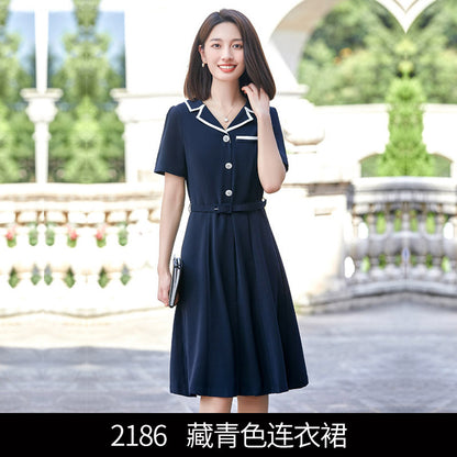 Kindergarten teacher teacher garden uniform speech clothing summer interview professional dress kindergarten teacher overalls dress 