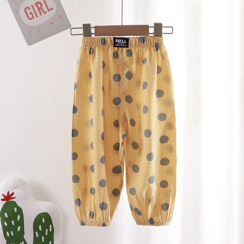 Anti-mosquito pants summer children's trousers thin section loose pants baby wear pants home clearance wholesale 