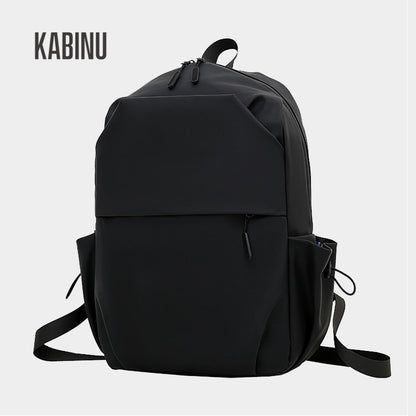 Kabinu simple backpack casual solid color backpack business commuter computer bag middle school student school bag corporate logo 