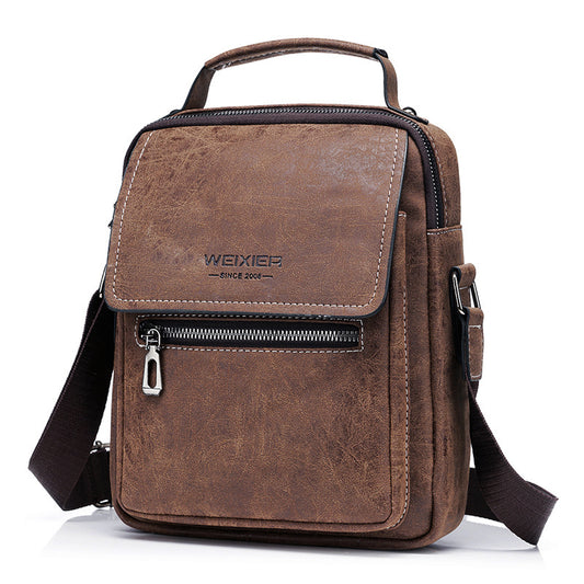 weixier men's oblique backpack fashion vertical handbag messenger bag shoulder bag men's satchel