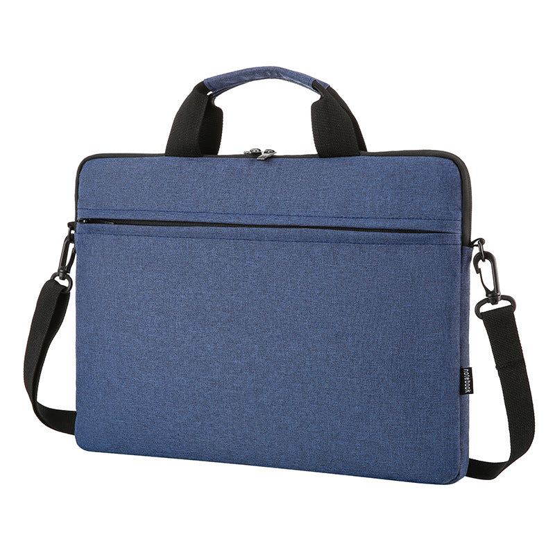 Thin Portable One Shoulder Ultrabook Liner Bag One Shoulder Diagonal Laptop Bag 15.6 Inch Waterproof Oxford Cloth 