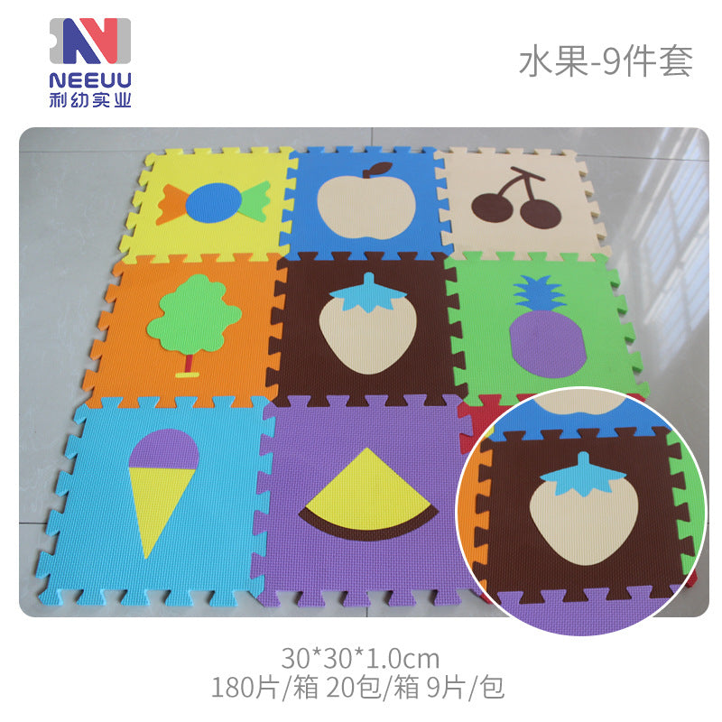 EVA foam thickened floor mat baby toy mat stitching crawling mat skin-friendly game mat European standard baby climbing mat 