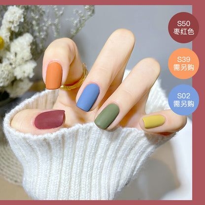 2023 new nail polish spring and summer color water-based frosted nail polish, non-peelable, baked and naturally dried, available for pregnant women 