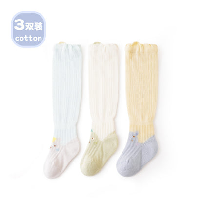 Baby socks summer over-the-knee stockings mesh socks thin anti-mosquito socks type a baby socks newborn loose mouth 