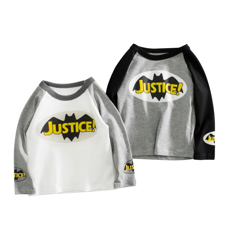 Korean version of children's clothing autumn new children's long-sleeved t-shirt wholesale boy's bottoming shirt baby clothing one piece sales 