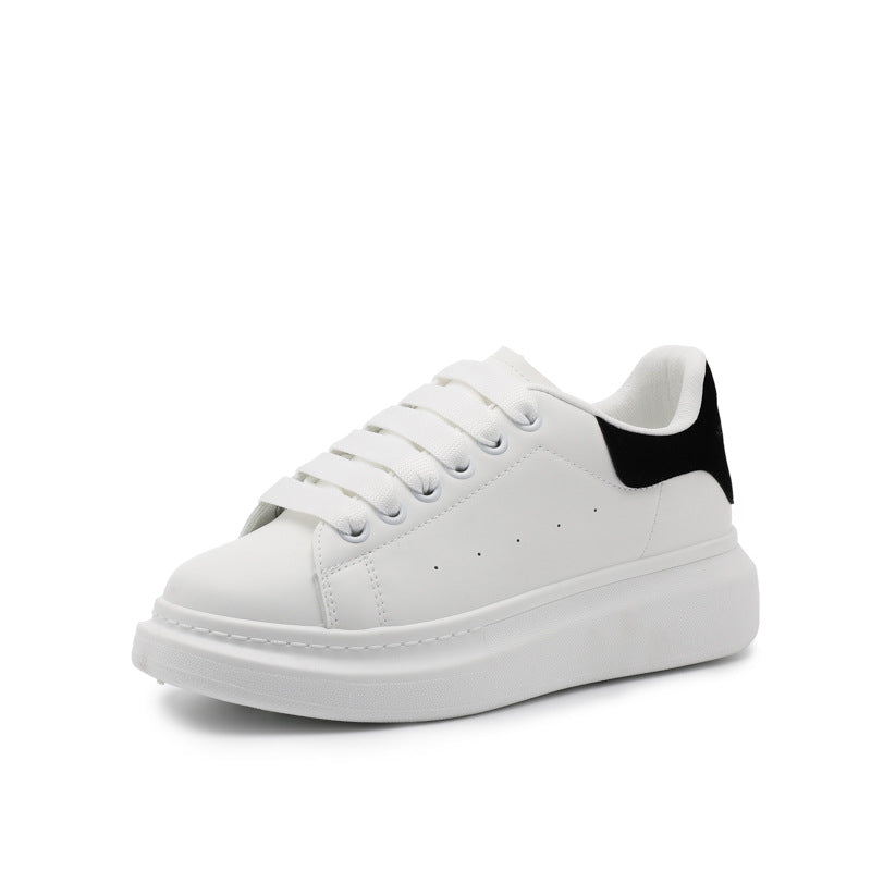 2022 new spring casual all-match fashion white shoes women's classic ladies thick bottom increased 801 