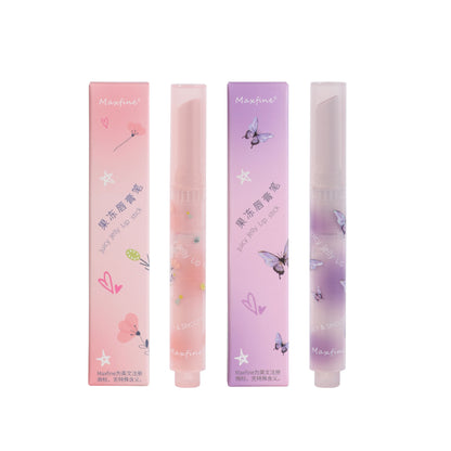 Maxfine jelly lipstick pen solid lip gloss dilutes lip lines mirror water-sensitive love lipstick makeup wholesale 