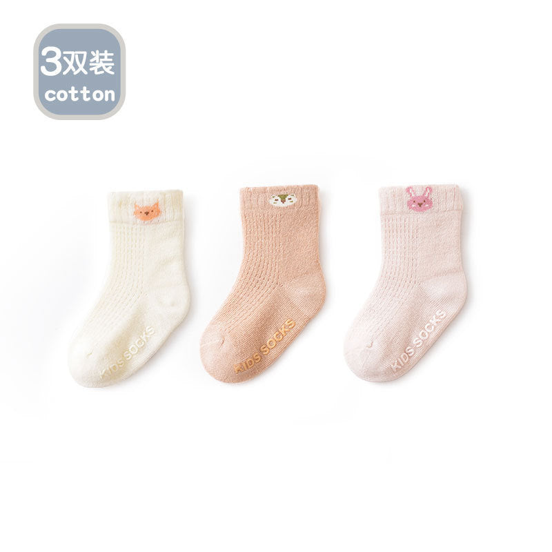 Baby socks summer thin baby socks children's mesh socks newborn boneless loose thin socks A solid color