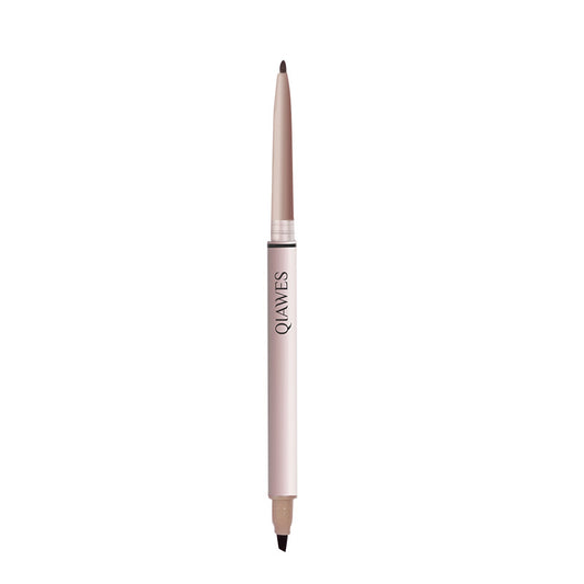 QIAWES နှစ်ထပ်ပါသော ဓါးသွား eyeliner gel pen သည် သဘာဝအတိုင်း ကြာရှည်ခံသော အရောင်ဖန်တီးမှုဖြစ်ပြီး ရေစိုခံပြီး ချွေးခံနိုင်ရည်ရှိသော စစ်မှန်သော နှစ်ထပ် eyeliner pen 