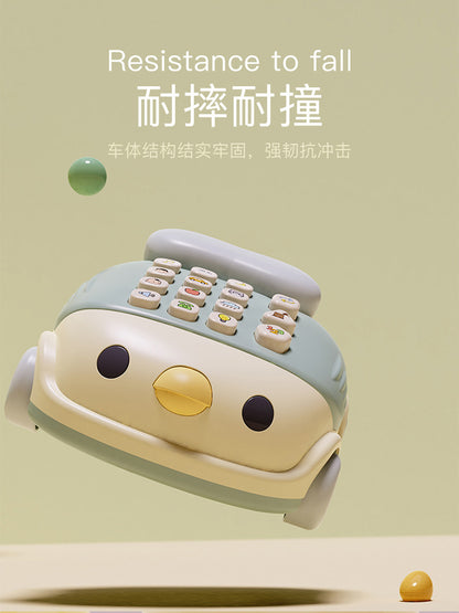 Spot mini chick phone analog ဖုန်း ringtone smart ကလေးများ အစောပိုင်း ပညာရေး ဂီတ ဗောဓိဖုန်း ကားအရုပ် 