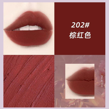 NOVO ချစ်စရာ Mist lip glaze matte matte ရေစိုခံ non-fading non-stick non-stick ခွက် အမျိုးသမီး ကျောင်းသားများ တတ်နိုင်သော high-end whitening 