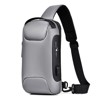 Chest Bag Satchel Men's Anti-theft Messenger Bag Boys Large Capacity Sports Messenger Bag One Shoulder Messenger Men's Chest Bag