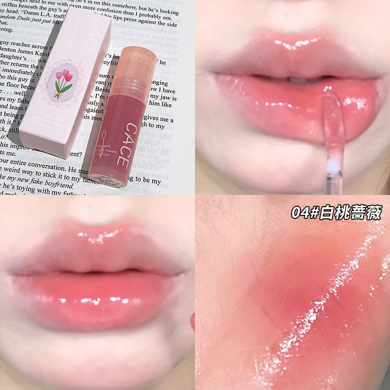 ထုတ်ကုန်အသစ် CACE Liuyun Dream Weaver Mirror Lip Gloss Dudu Lip Moisturizing Lip Oil Student Liquid Cross-Border Wholesale 