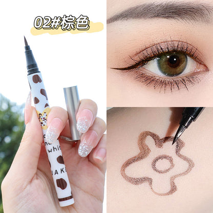 SUAKE ချစ်စရာ polka dot eyeliner pen ပိုးပိုးဘောပင်သည် အောက်မျက်တောင်ကို ညစ်ညမ်းစေသော အရောင်မချောမွေ့စေသော အရည် eyeliner pen အမျိုးမျိုး 