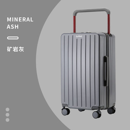 Trolley suitcase with central wide trolley suitcase ABS+PC for women large capacity password suitcase universal wheel for men 