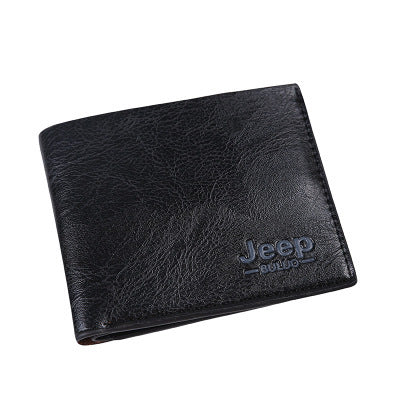 2021 Fashion New Men's Short Wallet Run Jianghu Portable Student Wallet Card Holder Summer Casual Men's Models 