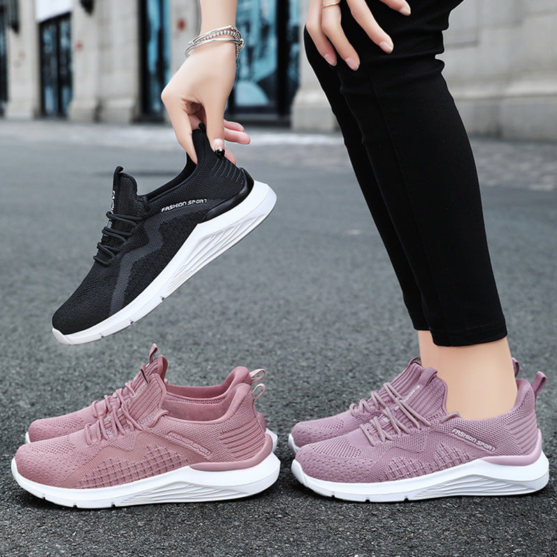 Shoes women's new breathable soft sole shoes wholesale casual sports women's shoes manufacturers on behalf of the trend of comfortable running shoes 