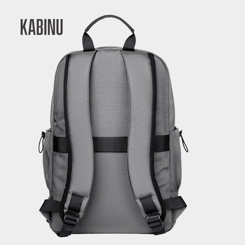 Kabinu Casual Backpack 2021 New Solid Color Washed Business Commuting Travel Computer Bag Student School Bag 