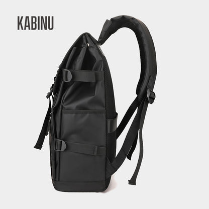 Kabinu casual backpack reflective strips Oxford cloth business computer bag middle school student school bag simple outdoor backpack 