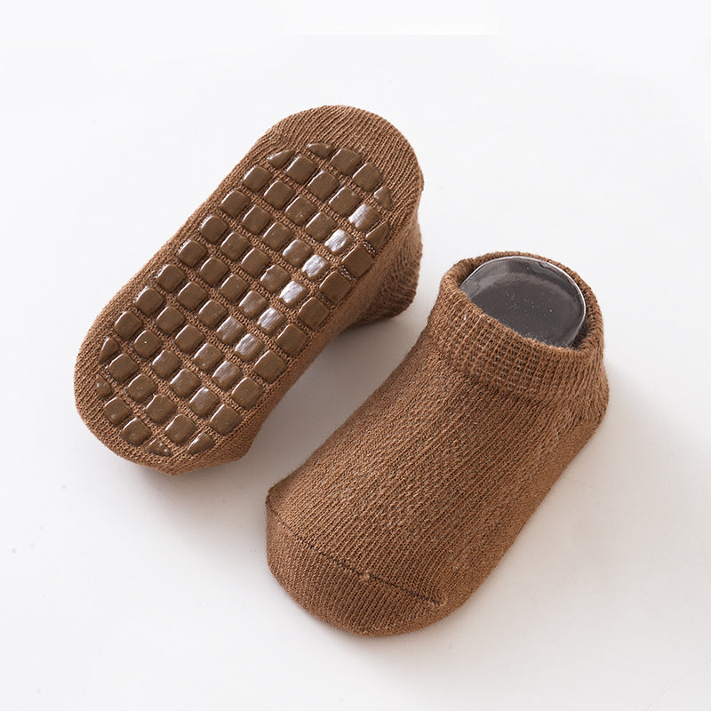 Summer mesh thin children's socks short tube baby socks loose mouth baby non-slip floor socks boat socks