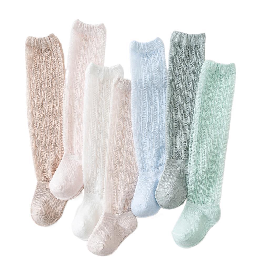 2023 New Summer Spring Autumn Thin Baby Anti-mosquito Socks Thin Cotton Loose Mouth Baby Air Conditioning Long Tube Children's Socks Wholesale 