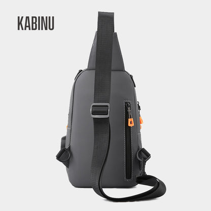 Kabinu new chest bag bag film business casual shoulder bag travel mobile phone bag usb student crossbody bag 