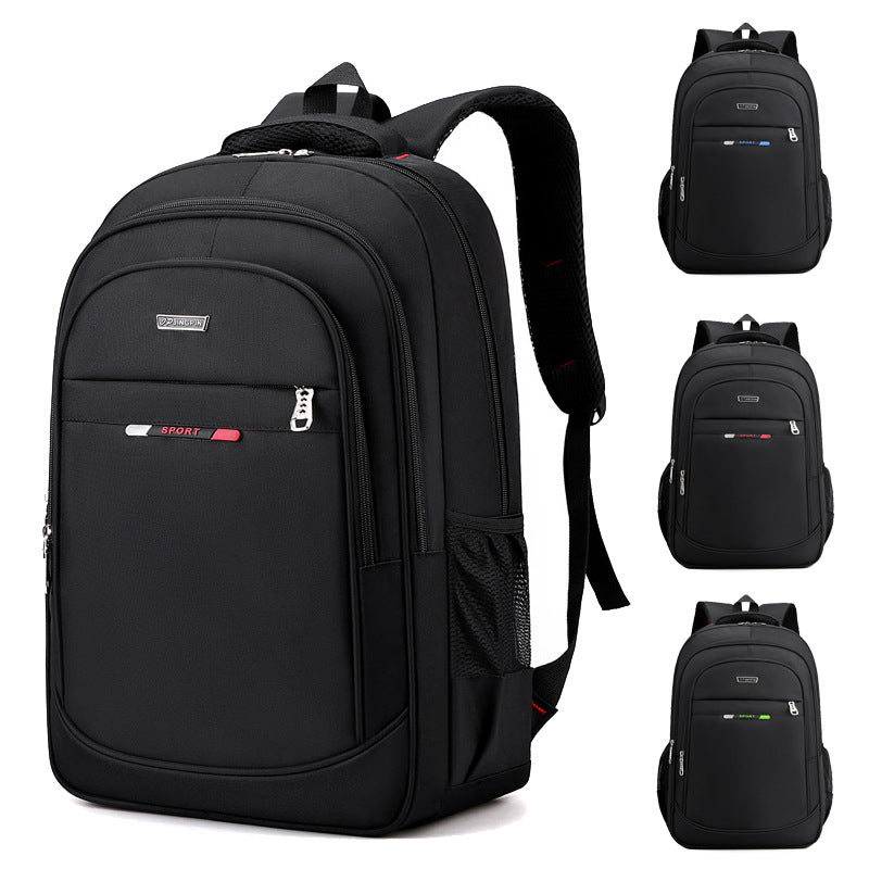 2022 New Large Capacity Backpack Men's Simple Fashion Middle School College Student School Bag Waterproof Multi-Function Computer Backpack 