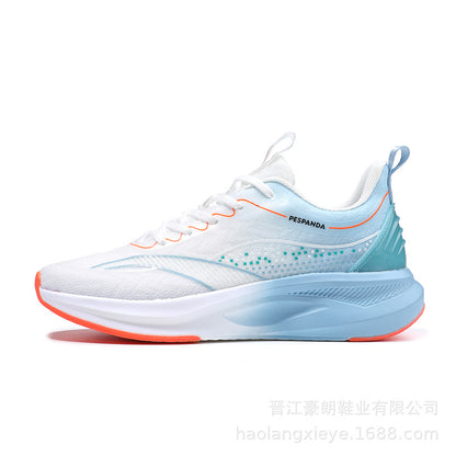 Sports shoes 2023 new cushioning rebound lightweight running shoes spring and summer mesh breathable couple shoes fashion gradient trendy shoes 