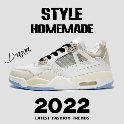 2023 new daddy shoes ins all-match couple sports thick bottom increased retro casual shoes niche homemade sneakers 