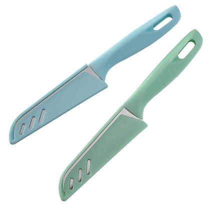 Stainless steel fruit knife kitchen knife Nordic color portable peeler household melon and fruit knife gift knife 