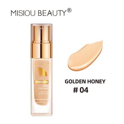 MISIOU BEAUTY Clear Concealer Liquid Foundation Waterproof Oil Control Face Correcting Concealer Setting Makeup Refreshing Moisturizing Powder 