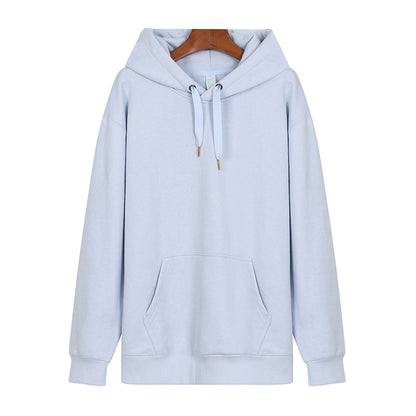 2022 new spring and autumn trend fashion loose high-quality thickened terry hooded pullover sweater long sleeves can be printed 