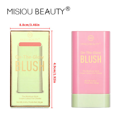 MISIOU BEAUTY နယ်စပ်ဖြတ်ကျော် အလှကုန် blush stick eye shadow contouring and sunburning women facial rouge watercolor မိတ်ကပ် 