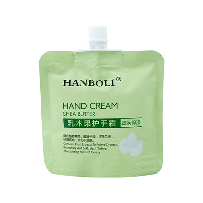 Han Boli Moisturizing and Hydrating Hand Cream Bag Anti-Drying Autumn and Winter Non-greasy and Fading Hand Wrinkles for Students with Long-lasting Fragrance 