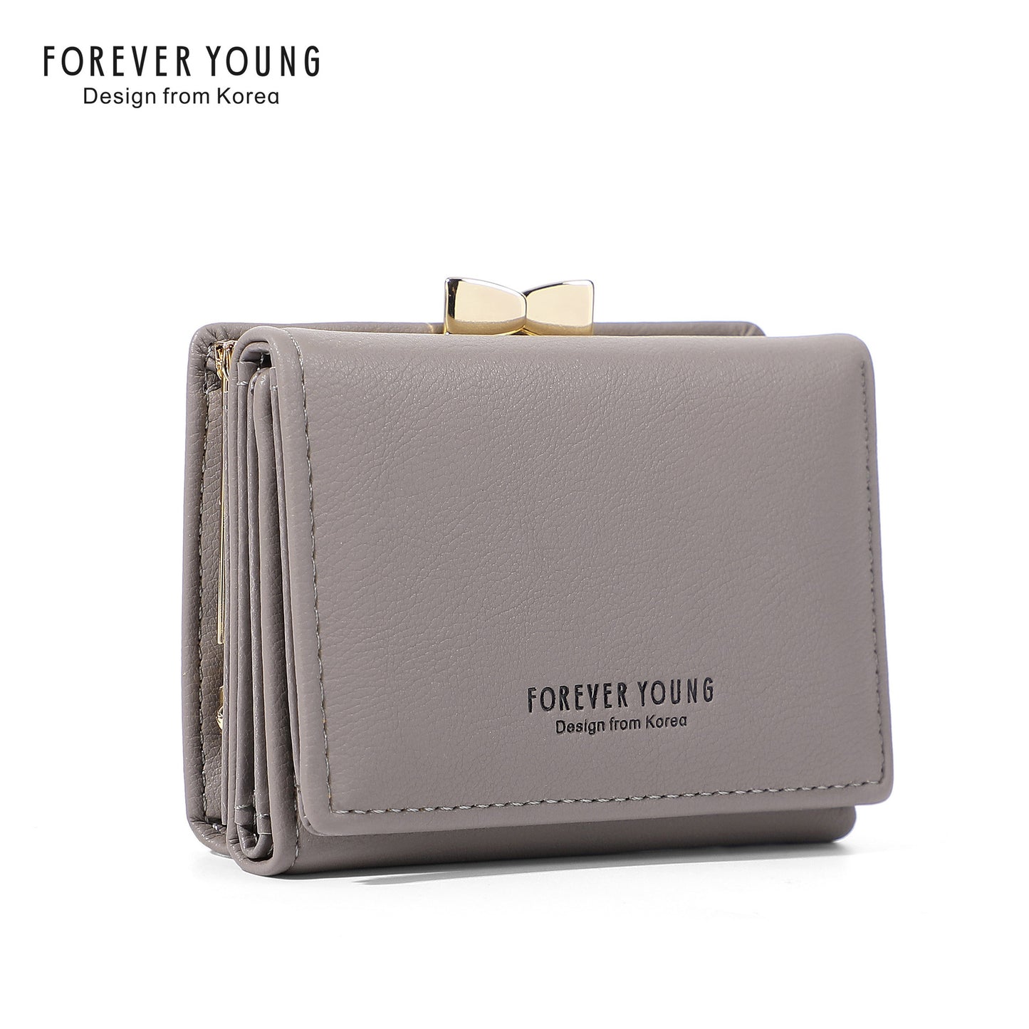 Forever Young Wallet Women's Short Cute Japanese Student Wallet Korean Style ရိုးရှင်းသော အကြွေစေ့သုံးအိတ်