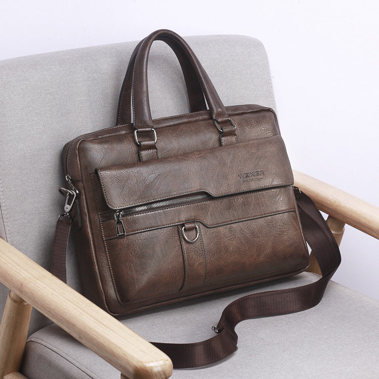 Men's Bag Handbag Shoulder Bag Retro Men's Bag Briefcase Business Computer Bag Men's Messenger Bag Briefcase