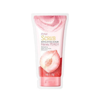 နယ်စပ်ဖြတ်ကျော် Fenyi Peach Light နှင့် Smooth Body Scrub 8g မျက်နှာသန့်စင်ခြင်း ချွေးပေါက်များနှင့် ခန္ဓာကိုယ် Keratin 