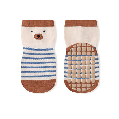 Spring and autumn floor socks baby glue non-slip children's floor socks baby toddler socks type A medium tube cotton socks 