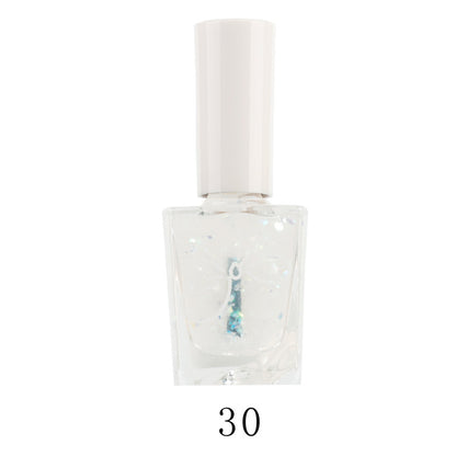 Luqiya summer oily 30-color nail polish, no-bake, long-lasting, non-peelable, quick-drying, transparent whitening nail polish wholesale 