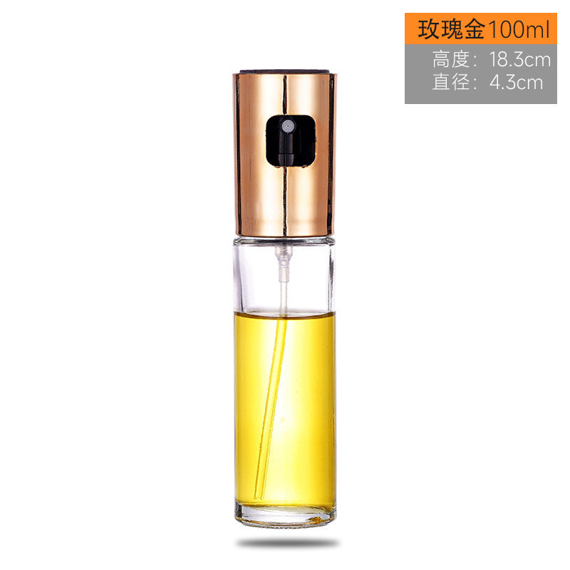 AliExpress cross-border hot product supply push-type atomized oil spray bottle olive oil bottle kitchen household barbecue oil spray bottle 