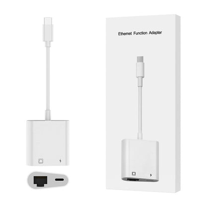 Baitong မိုဘိုင်းလ်ဖုန်း OTG adapter USB3.0 iPhone အတွက် သင့်လျော်သော Ethernet port adapter ဒေတာကြိုး လေးလုံးထိုး၊