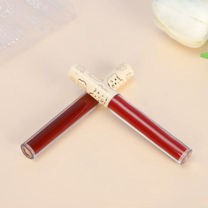 Duobao Bear 01# single pack velvet lip glaze လူကြိုက်များသော matte ပိုးသားကြာရှည်ခံအရောင်တင်မိတ်ကပ် လက်ကား dropshipping 