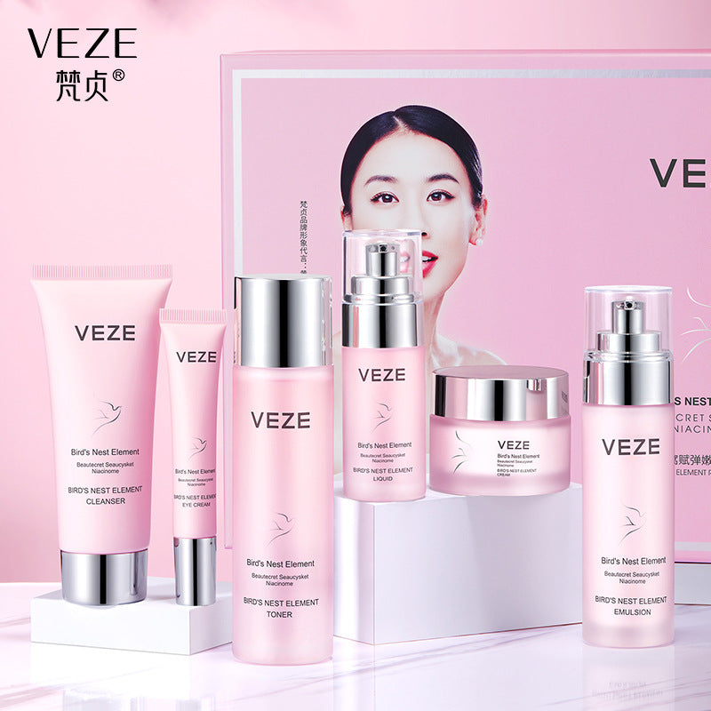 Fanzhen bird's nest rejuvenating six-piece deep cleansing, hydrating, and radiant skin care product set wholesale 