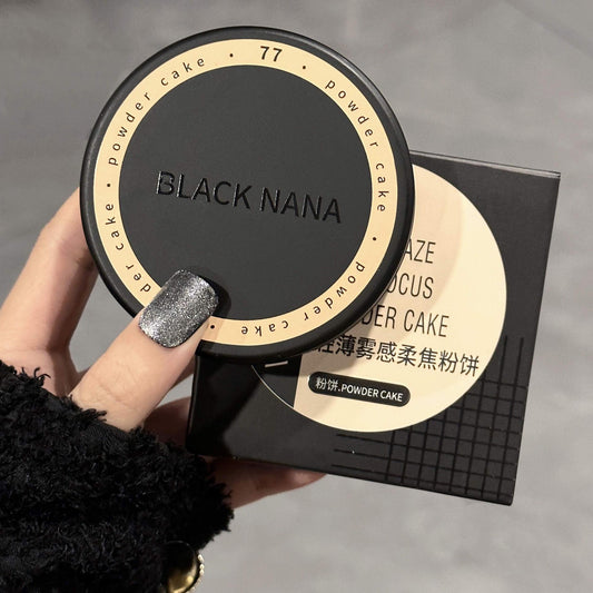 BLACK NANA light mist soft focus powder yellow skin pseudo plain white loose powder female all-match cross-border wholesale 